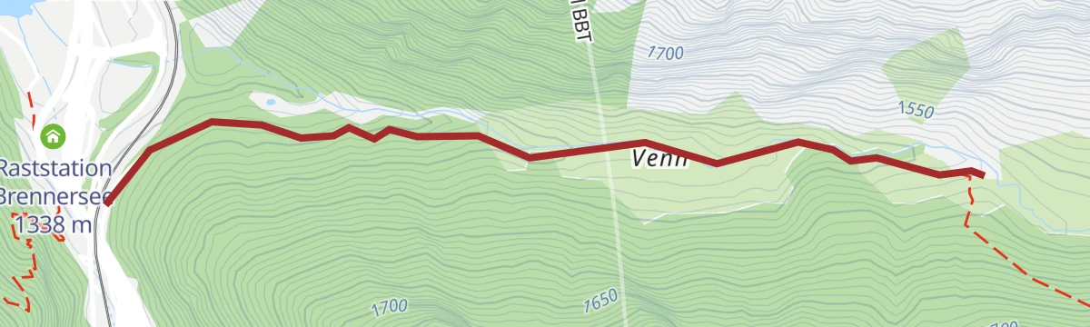 Route map: Wanderung ins Venntal